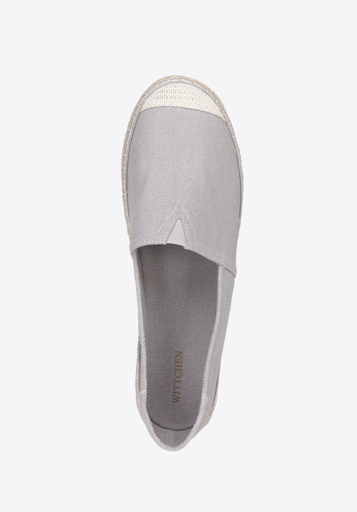 Wittchen Men's Espadrilles With Braided Toe, Gray, Gray Textile Material