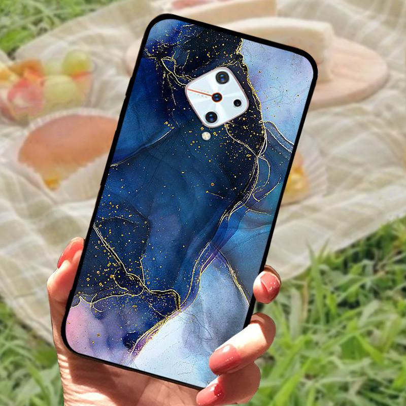 For Vivo V17 Russia Case Vivo 1920 TPU Soft Silicone Marble Phone Case For Vivo S1 Pro Fundas V1945A V1945T Cover Coque Shells