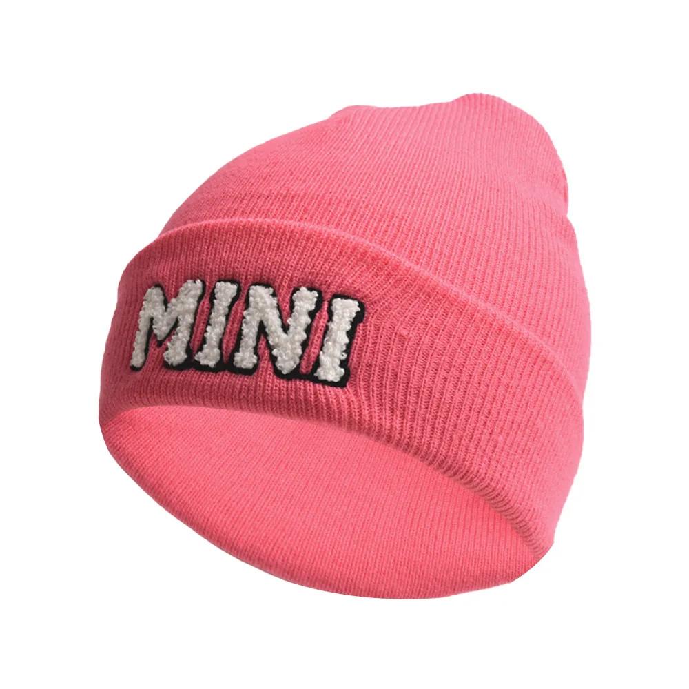 Winter Mama Letter Mini Solid Color Skullies Beanie Hat Outdoor For Women Hip Hop Knitted Caps Girl Casual Warm Ski Beanies Cap