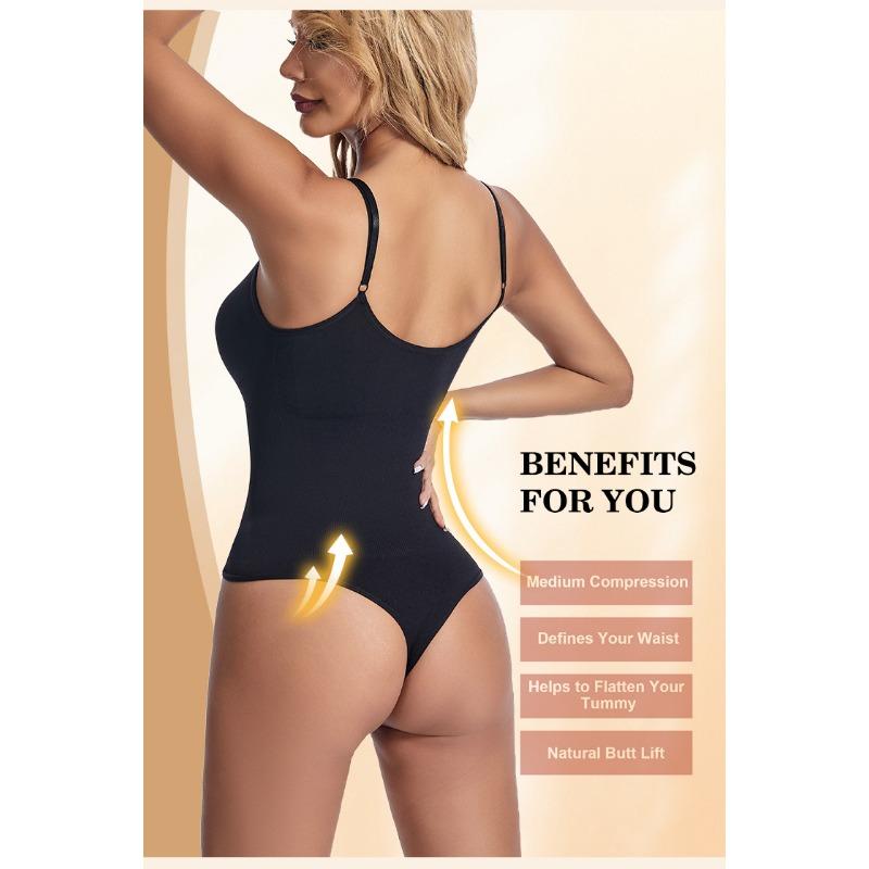 Shapewear Bodysuit Thong Plus Size Butt-Lifting Tummy-Control Women's Corset Strapless Seamless Backless