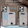 Magnetic Leather Phone Case with Card Holder for iPhone 12 - 17 Series Multi - Functional Stand Shockproof Protective Cover