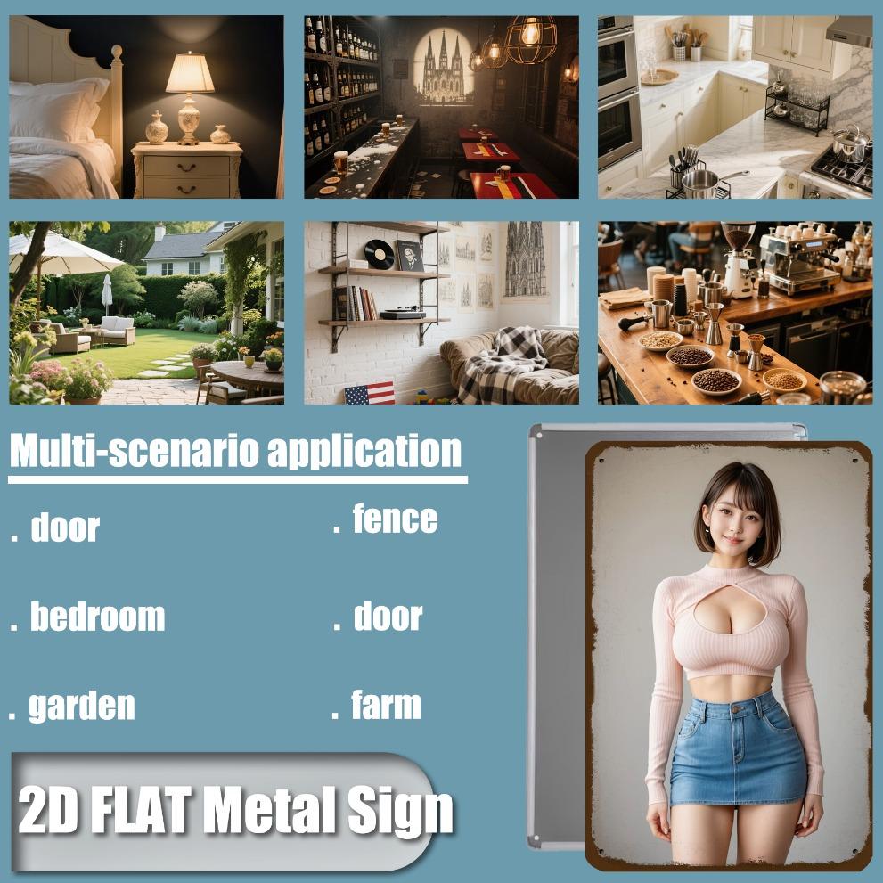 JIT Retro Metal Wall Sign 8x12 Inch Vintage Iron Home Bar Decor Kitchen Waterproof Gift