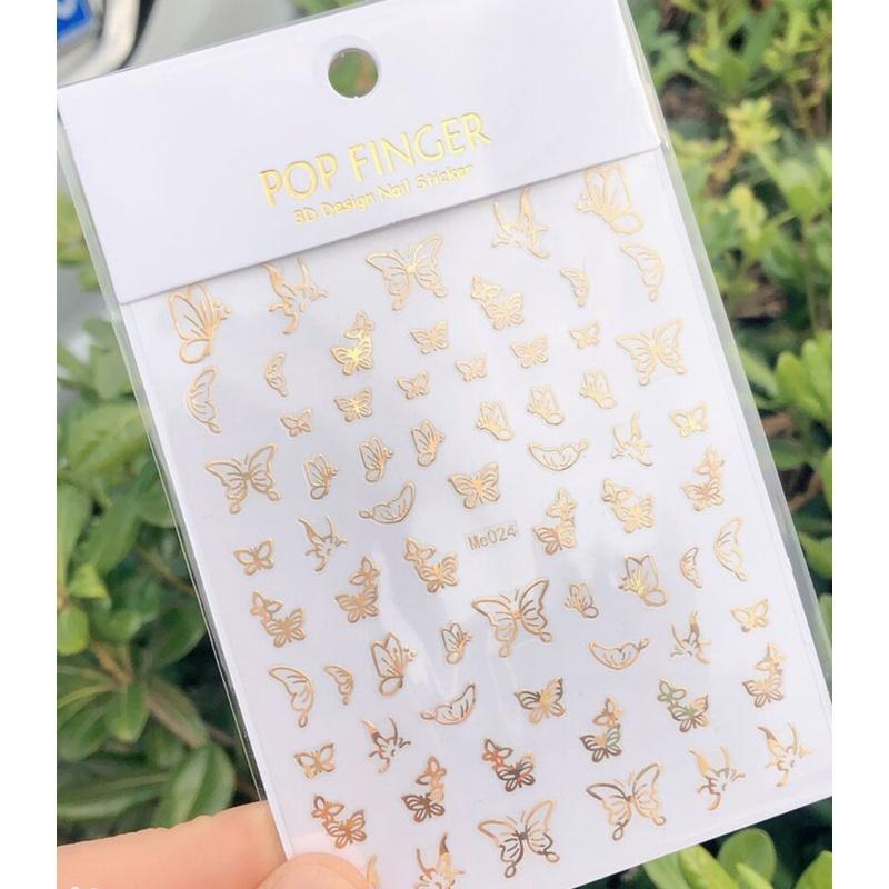 

Голографические золотые, серебряные наклейки для ногтей с буквами-бабочками, 3D-наклейки, водонепроницаемые наклейки для ногтей, маникюр «сделай сам»