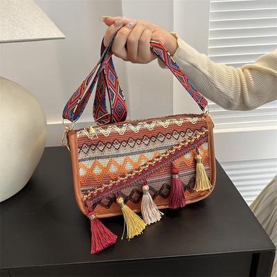 Fashionable Lace Women's Bag Single-shoulder Bag Fringed Crossbody Small Bag Women's Travel Mobile Phone Bag