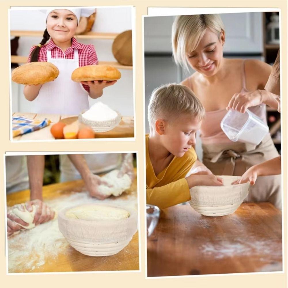 Linen Lining Dough Rising Rattan Basket Bread Fermentation Bread Basket  Dough Fermentation