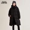 Damen Kapuzen Lange Winter Daunenjacke