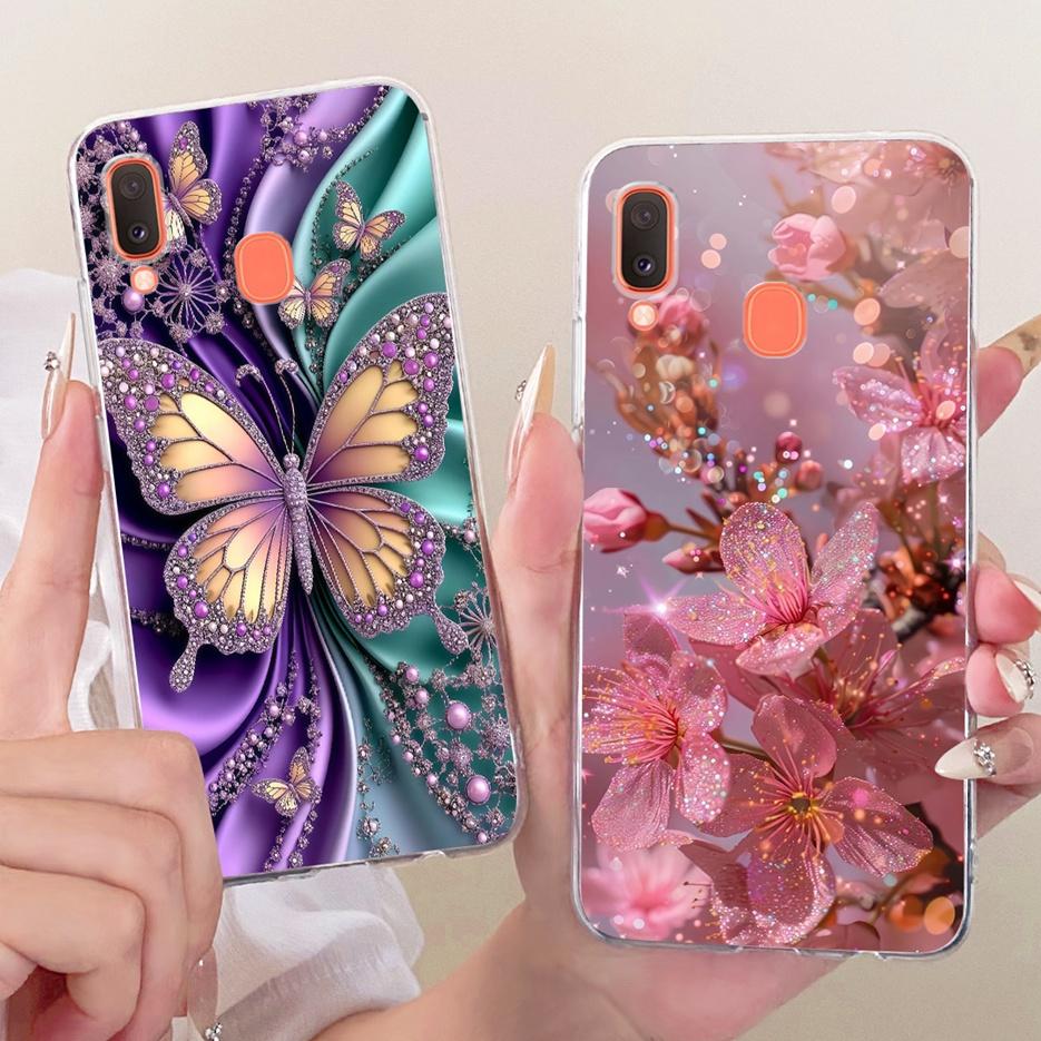 For Samsung Galaxy A20 A20e A20s Case Cute Lion Fashion Painted Cover Soft Silicone Case For Samsung A20 A 20 s Galaxy A20e Bags