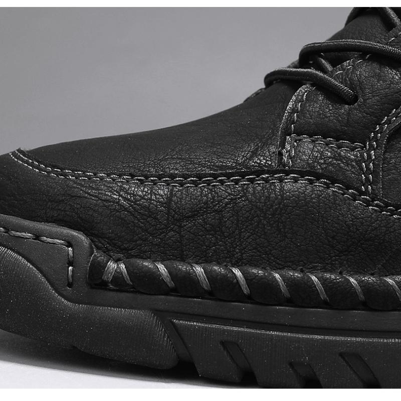 Men's High-top Casual Shoes Handmade Shoes Casual Sneakers Plus Size 39-48