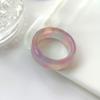 2025 New Temperament Colorful Resin Acrylic Ring For Women Candy Color Round Finger Ring Fashion Jewelry Gift