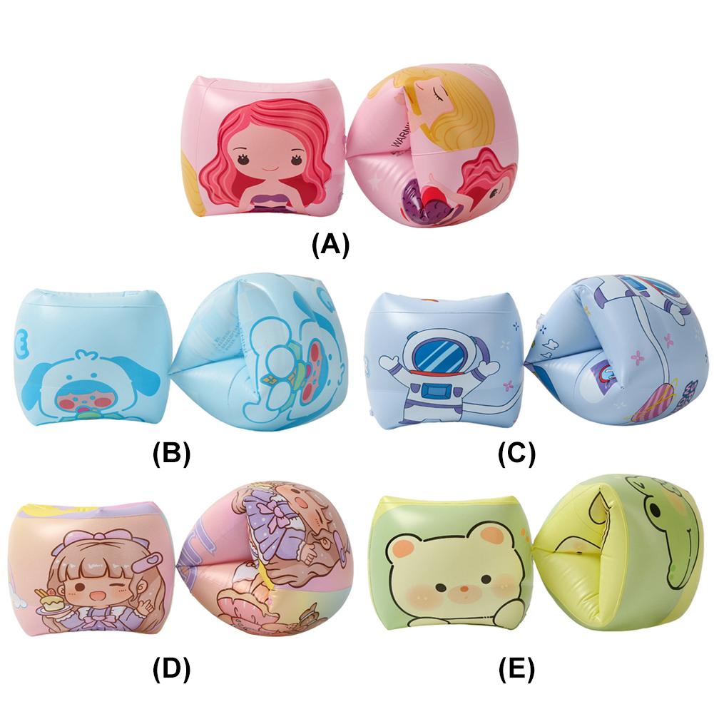 Cute Swim Floater Sleeves Inflatable Swimming Arm Float Rings PVC Swim Floating Rings for Kids Toddlers and Adults