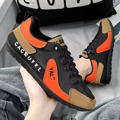 Men Flat Shoes New Autumn Breathable Casual Shoes Soft Soles Comfort Elastic Mesh Non-slip Man Casual Shoes Tenis Masculino