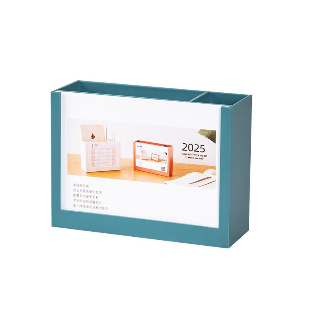 Multi-Function Desk Calendar Organizers Creative Pencil Storage Box Desk Calendar Pen Holder  Home