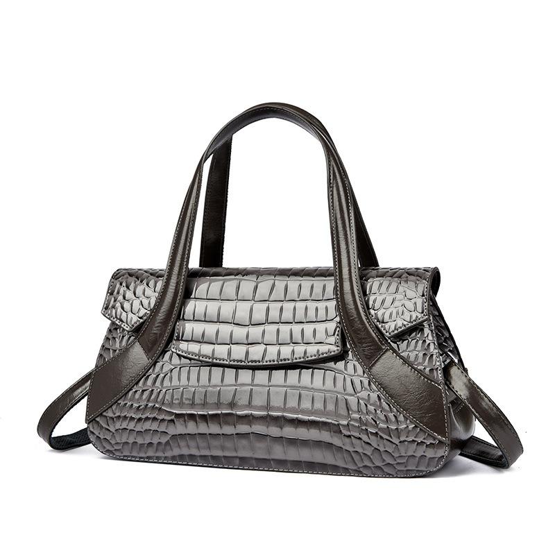 Handbag New large-capacity women's bag Crocodile pattern tote bag Portable shoulder messenger bag