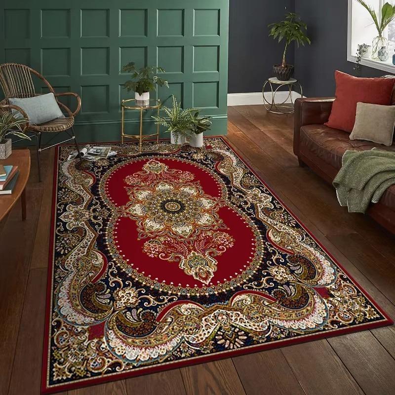 Vintage Persian Carpet for Living Room Decoration Rugs for Bedroom Decor Carpets Home Thicken Floor Mats Washable Rug