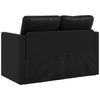 Vidaxl 2-in-1 Floor Sofa, Black, 112X174X55 Cm, Faux Leather
