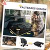 Pet Stroller Pushchair Foldable Travel Dog Cat Carriage w/ Reversible Handle Brake Basket