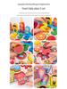 Children's Multifunctional Montessori Learning Board - Fruit Numbers & Building Blocks Puzzle Toy