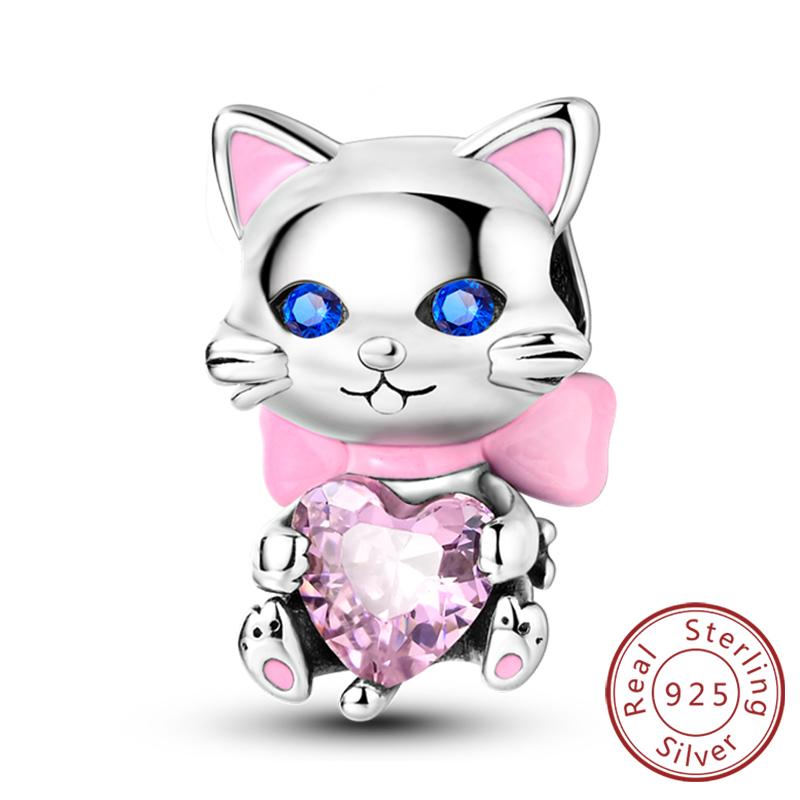 New Copper Charm Beads Dog Cat Pets Pendant Fit Original Bracelet Necklace Diy Charm Jewelry Making