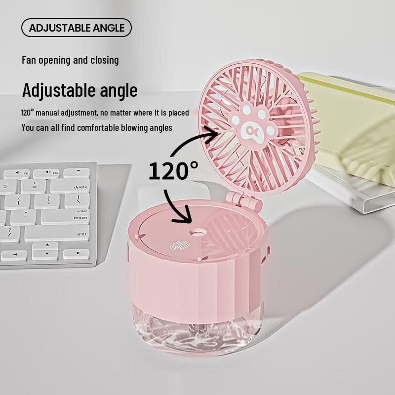 GEERSINUO Милый Ночник-Увлажнитель с Вентилятором в Виде Кошки