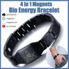 Bracciale elementare per terapia magnetica in fibra di carbonio da uomo Artrite Sollievo dal dolore Salute Energia Bio Magnetico Regalo maschile