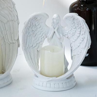 Angel Candle Holder, Prayer Holder Memorial Gifts Home Decoration