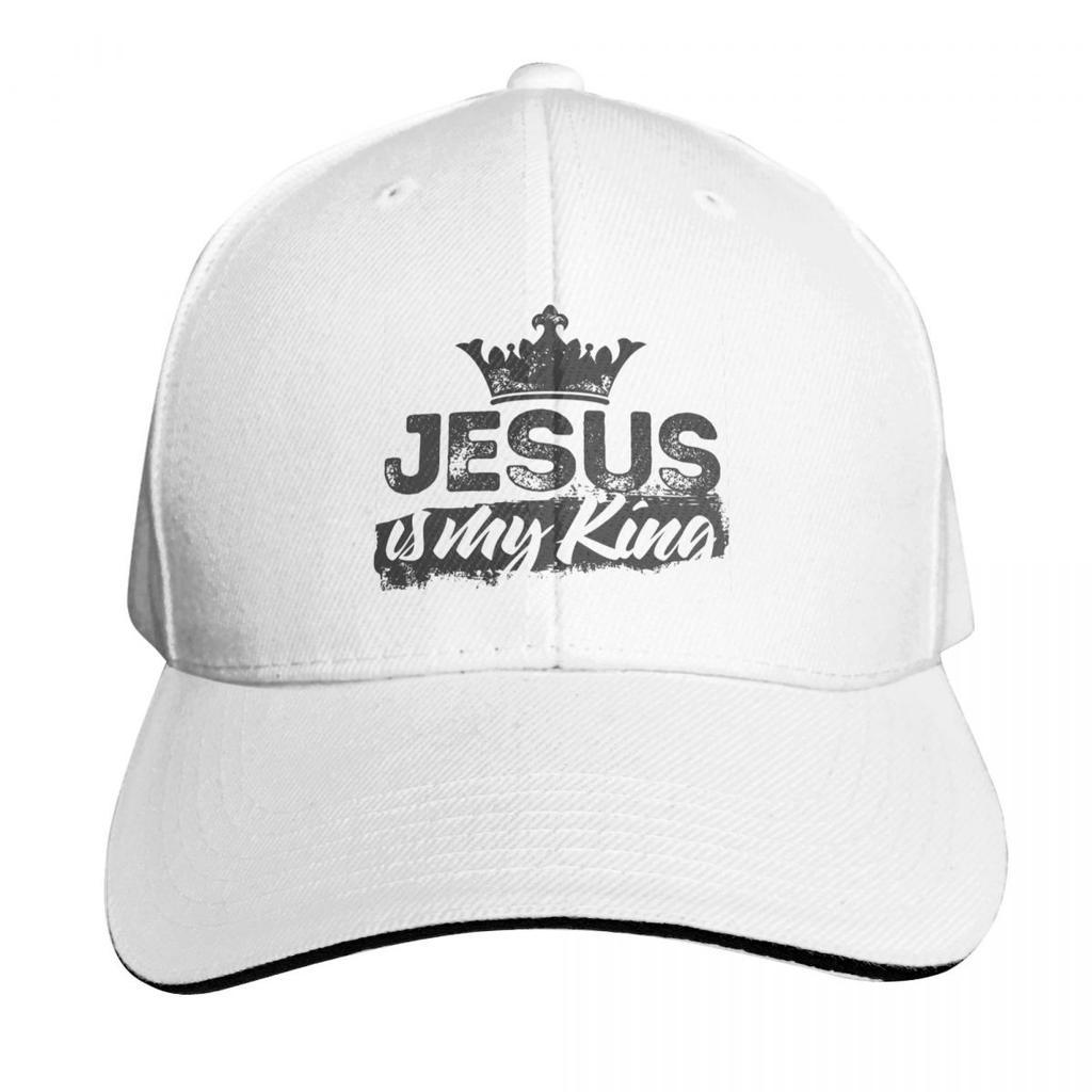 Jesus Is My King Christian Faith Catholic Cap Fashion Casual Baseball Caps Adjustable Hat Hip Hop Summer Unisex Baseball Hats