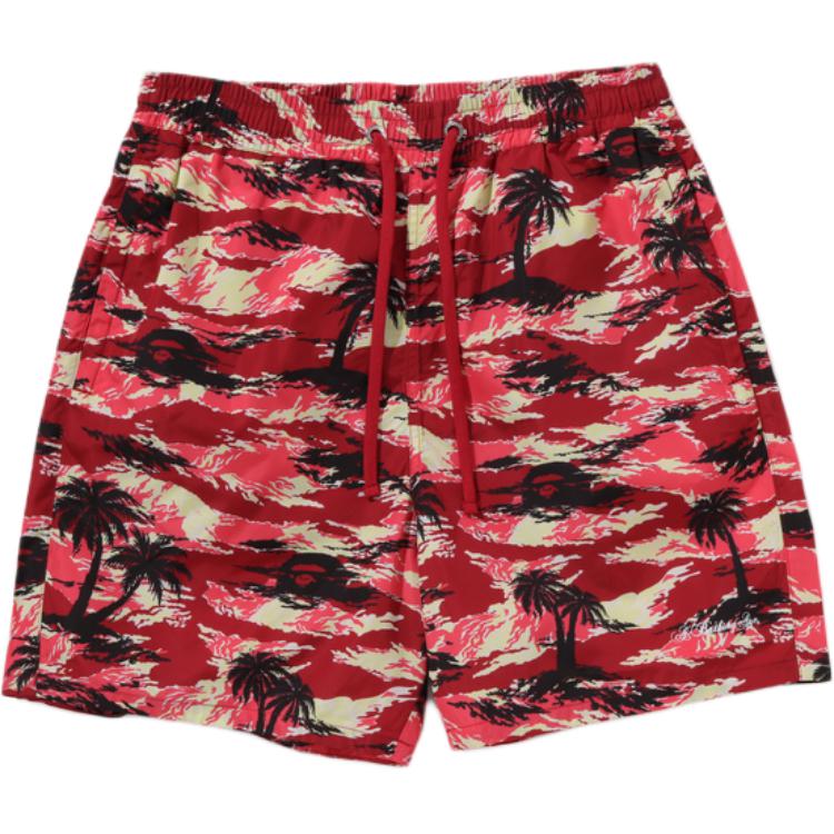 A Bathing Ape palm-tree printed shorts 0ZXSPM153312O