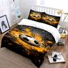 Soccer Ball with Splashes. Bedding Sets Duvet Cover Sets Duvet Covers Pillowcases(1*Duvet Cover 2*Pillowcases Without Duvet Insert)
