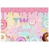 LS Photography Backdrop Custom Sweet 1st Birthday Donut Candy Lollipop Decor Kid Birthday Party Cake Smash Photo Backdrop Studio