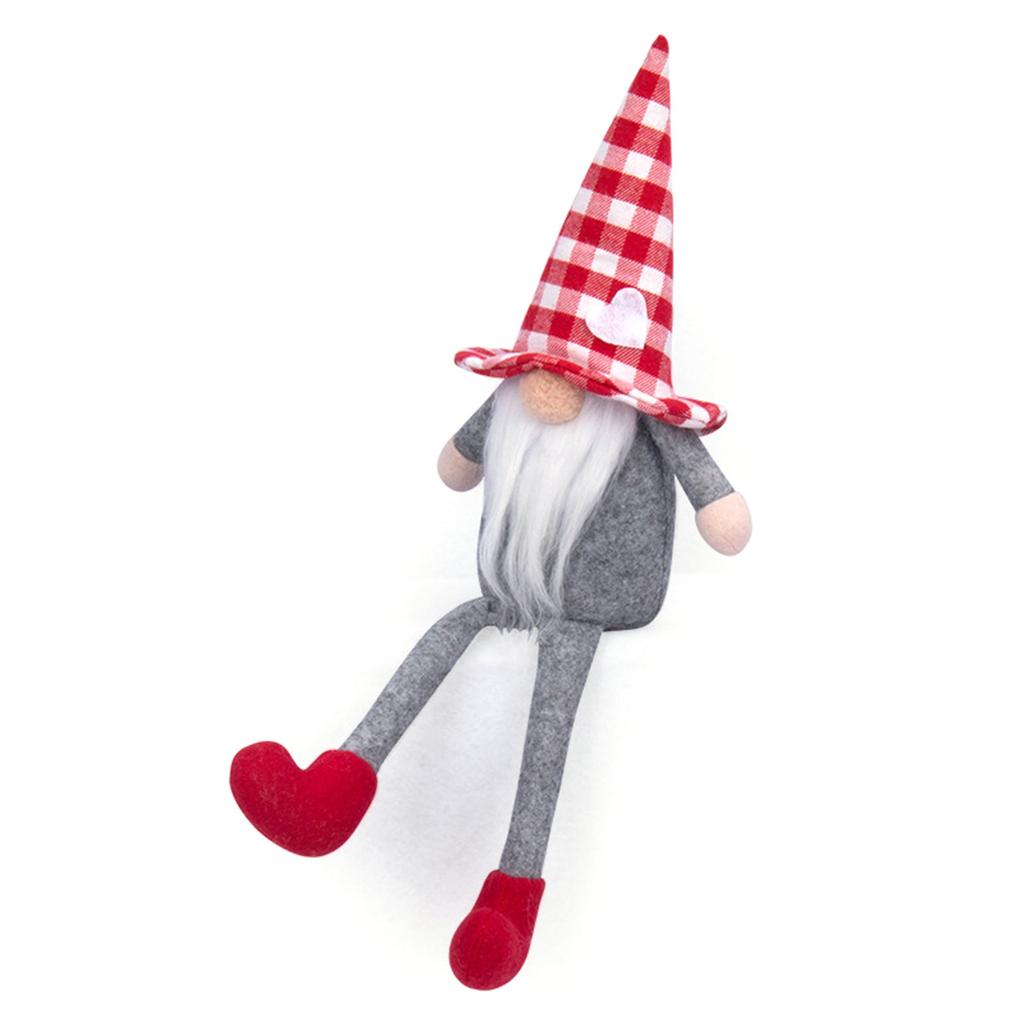 Valentines Day Gnome Heart Sitting Faceless Doll Scandinavian Tomte Decorations Swedish Gnomes Dwarf Figurines Gift
