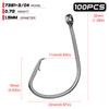 Fishing Gear Quality Octopus Hook with Barb Hook Loose Single Hook 100 Pieces/pack