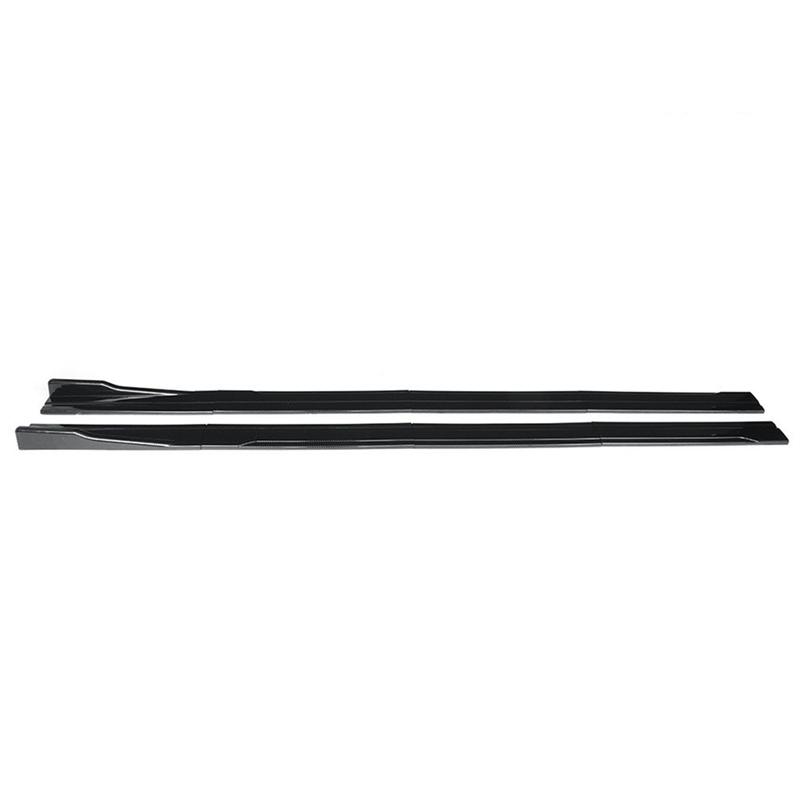 1 Set of Small Anti-Collision Spoiler Four-Section Combined Side Skirt Modification Part Universal for Automobiles