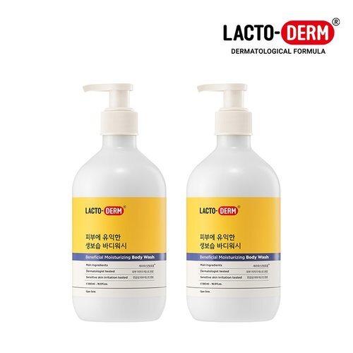 LACTO-DERM Skin-Friendly Moisturizing Body Wash 500ml x 2_636840