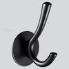 Tuqiu Robe Hook Clothes Hook Black Clothes Rack Hanger Towel Hanger SS Material Kitchen Hook Door Hanger Nial Free