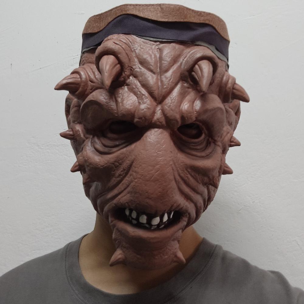 Alien Pirate Mask With Headband Movie Cosplay Realistic Character Head Cover Fierce Textured Halloween Mask Costume Party Prop