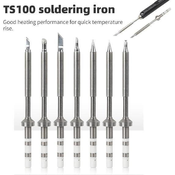 1Pcs Mini Stainless Steel Soldering Iron Tips Replacement for TS100 and Pinecil Soldering Iron (TS-D24)