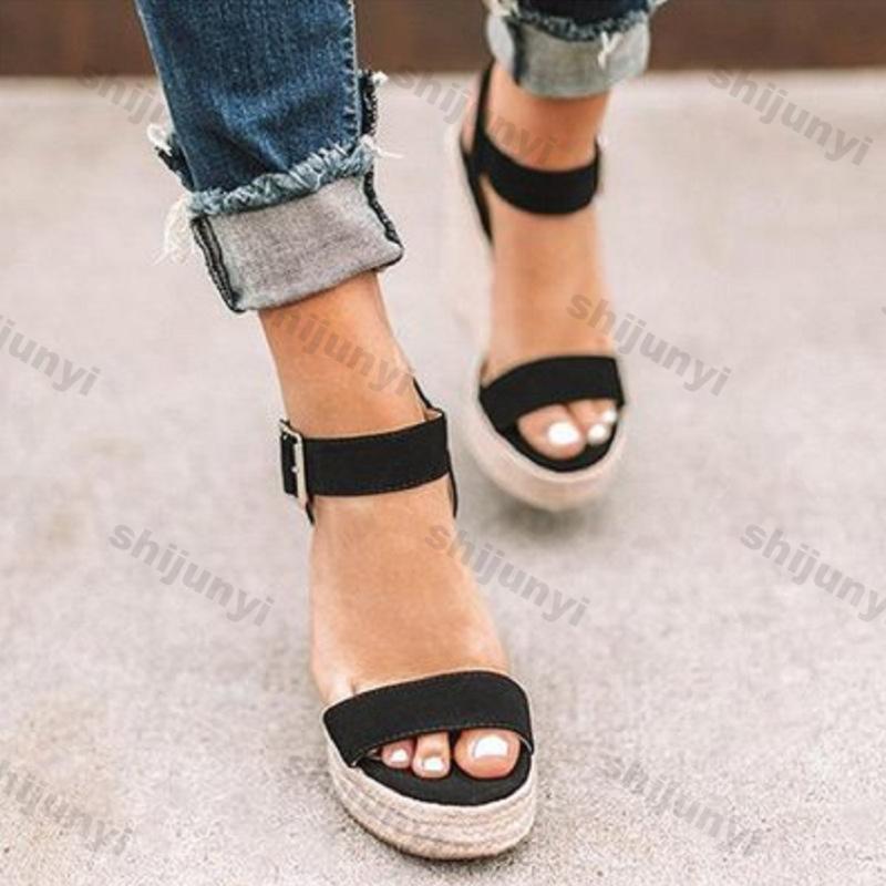 Fashion Women Leisure Wedges Heeled Wedge heel serpentine sandals  Summer New Sandals Party Platform High Heels Shoes sandalias mujer