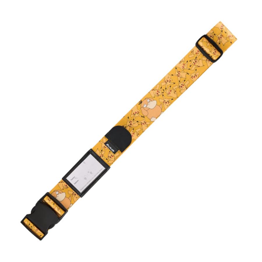 Suitcase Belt Pikachu Psyduck Pocket Monsters Trunk Belt Travel Goods Pokémon - & - One-Touch