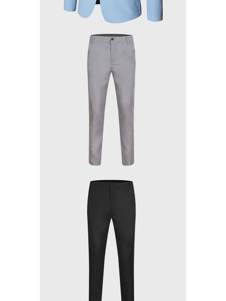 Men's Spring & Fall Casual Fashion Suits: Popular Two-Piece for Young Men, Groom & Best Man
