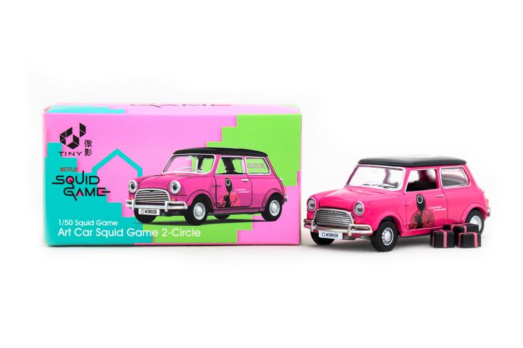 Tiny City Art Car Squid Game 2 Circle Diecast Car with Accessories 1/50