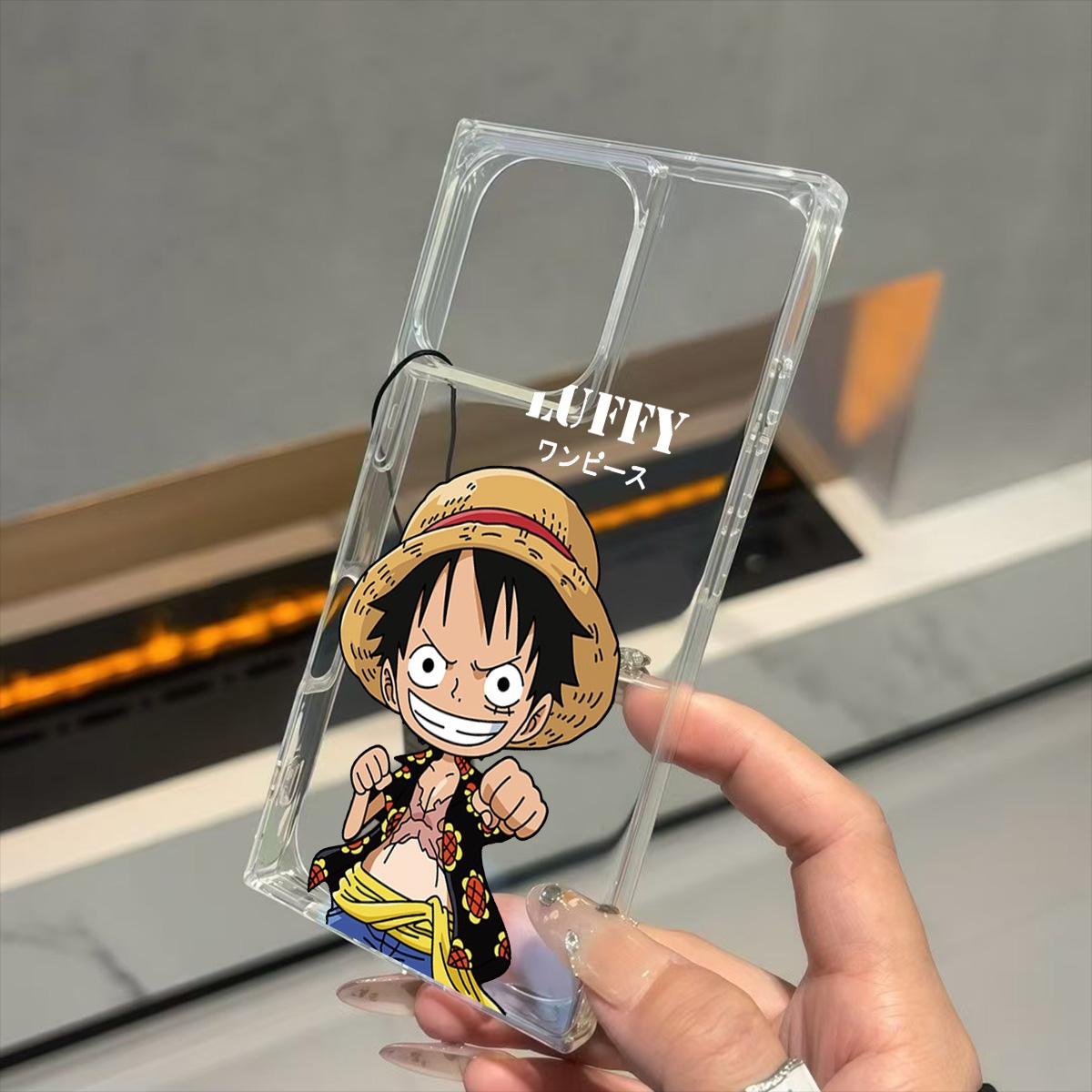 

Clear Square Back Tube Case Protection For iPhone 13 15 Plus 14 Pro Max 12 11 16 ProMax Anti-Oxygen,Cartoon Pirate King Pattern Casing iphone 11 ProMax