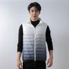Men's 90 down men's stand-up collar vest white duck down light down jacket gradual change color coat