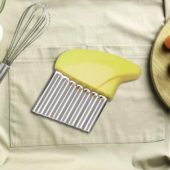 Stainless Steel Potato Cutter French Fries Vegetable Slicer Anti-Slip Handle Easy to Clean Tomato Cucumber Cutting Tool