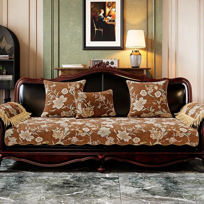 

Высокое качество в европейском стиле, чехол для дивана, четыре сезона, универсальные противоскользящие чехлы, диванная подушка, украшение для гостиной, диван-полотенце 1pc armrest 50x60 cm