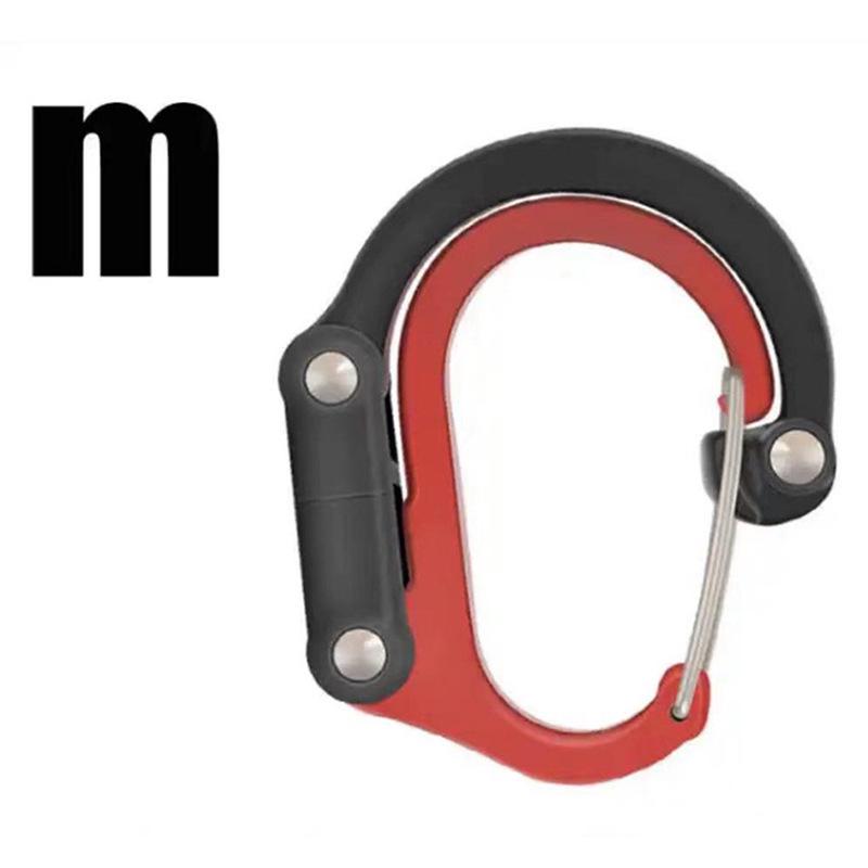 Mehrzweck-Outdoor-D-förmiger Karabiner-Schlüsselanhängerhaken