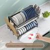 Nordic Foldable 3-Tier Carbon Steel Kitchen Dish Drying Rack