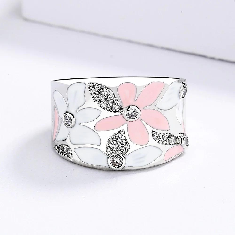Trendy European and American Floral Engagement Ring – Women's Hot Style