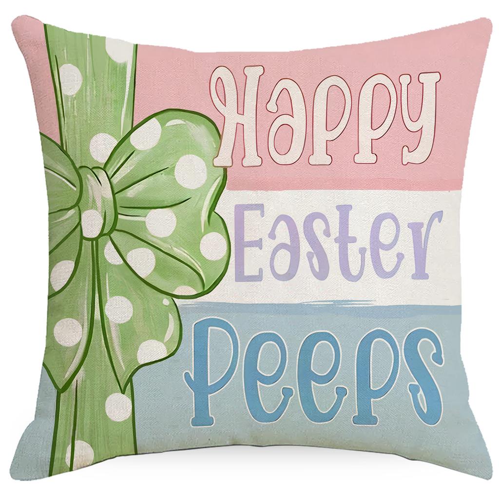 Easter Pillowcase Without Core Single-sided Printing Cute Resurrection Rabbit Bedroom Sofa Pillowcase