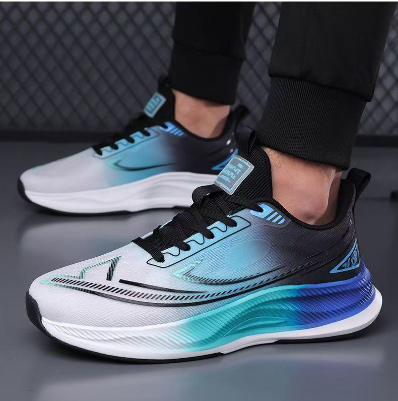 Comfortable running shoes breathable men's spring new mesh soft sole light men's shoes youth sports trendy shoes