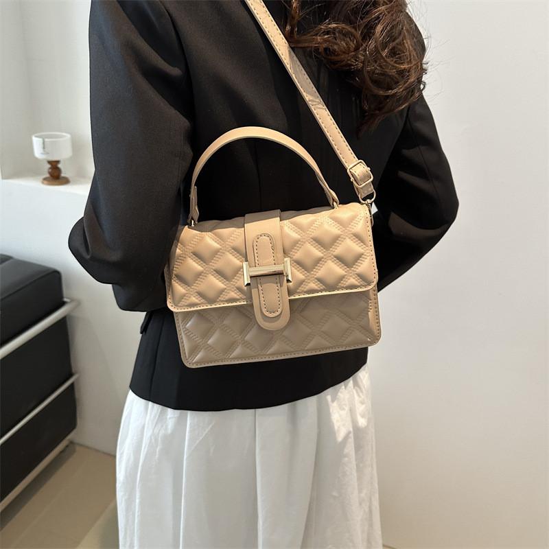 Stylish 2024 Spring Minimalist Small Square Bag Chic Quilted Design For Women